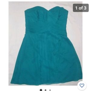 David's Bridal Short strapless dress